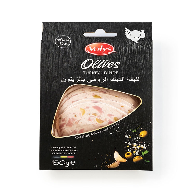 Sliced Turkey Mortadella With Olives 21495