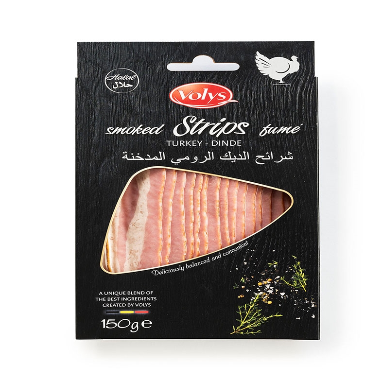 Sliced Smoked Turkey Strips 12295